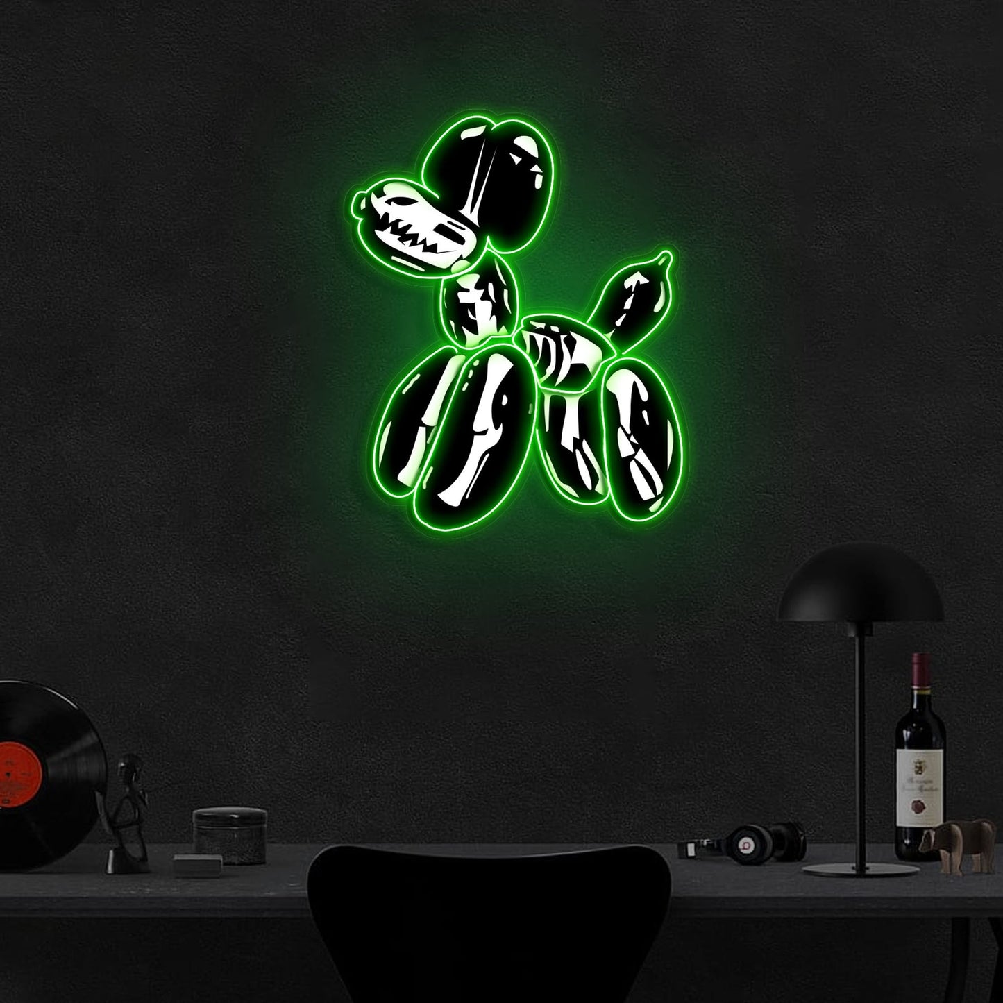 Balloon Dog X-Ray Neon Acrylic Artwork - Unique Decor Piece | Aida Neon