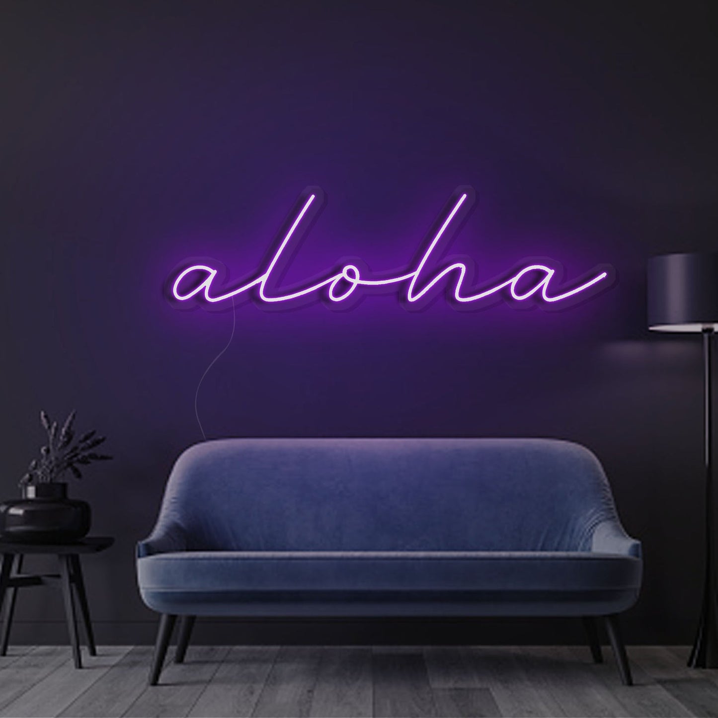 Aloha LED Neon Sign - Warm Greeting Light | Aida Neon