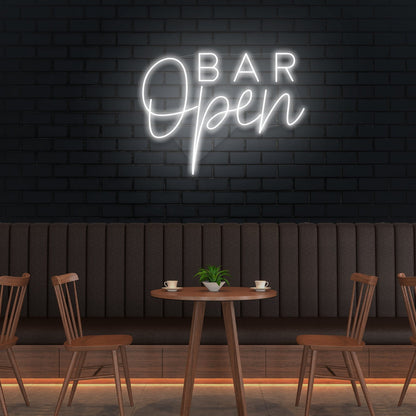 Bar Open LED Neon Sign - Inviting Light for Nightlife | Aida Neon