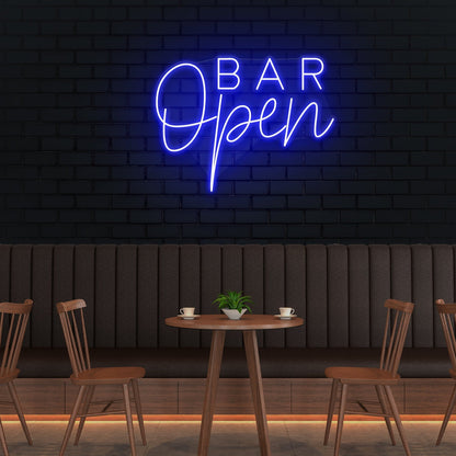 Bar Open LED Neon Sign - Inviting Light for Nightlife | Aida Neon