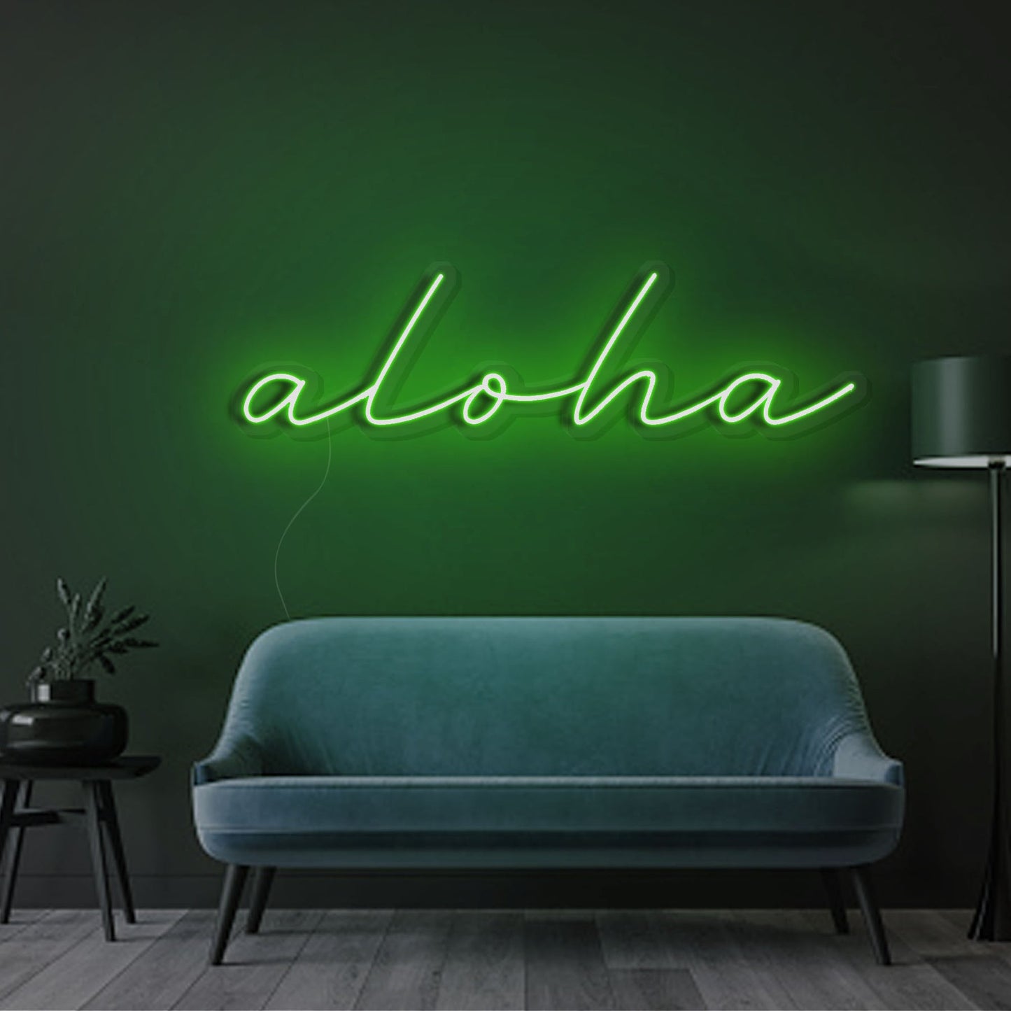 Aloha LED Neon Sign - Warm Greeting Light | Aida Neon