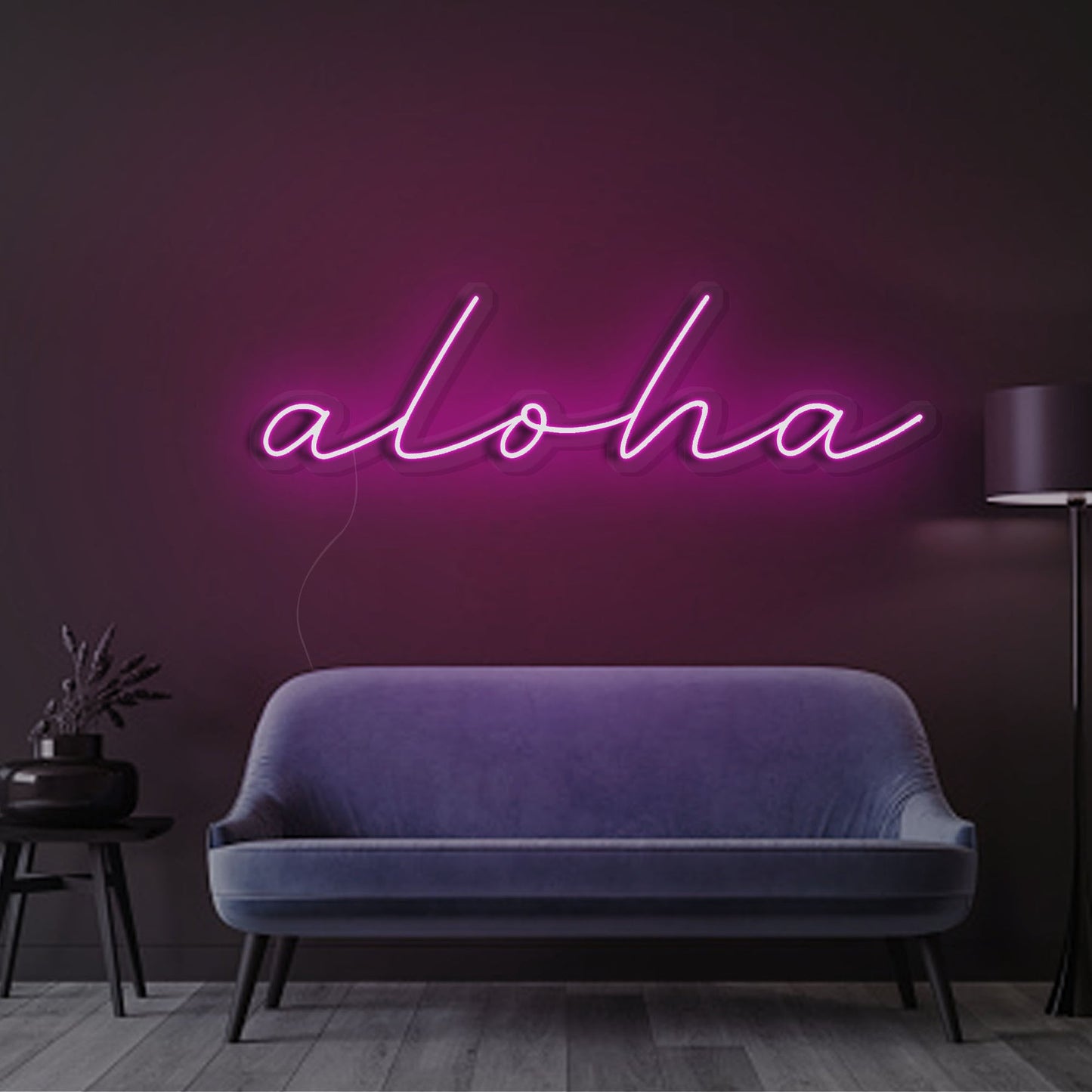 Aloha LED Neon Sign - Warm Greeting Light | Aida Neon